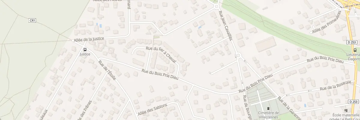 Plan du 10 Rue du Fer a Cheval à Villecresnes