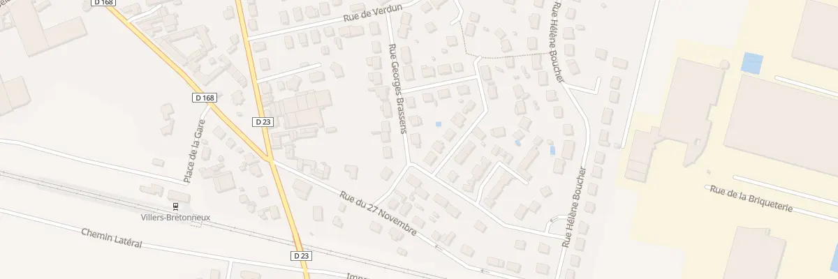 Plan du 13 Rue Georges Brassens à Villers-Bretonneux