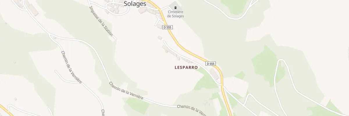 Plan du 5026 Lesparro à La Bastide-Solages