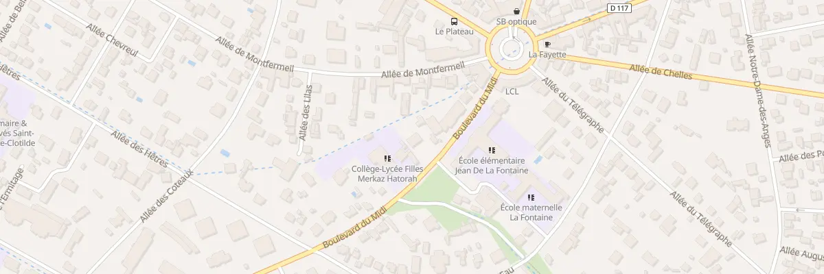 Plan du 69 Bd du Midi au Raincy