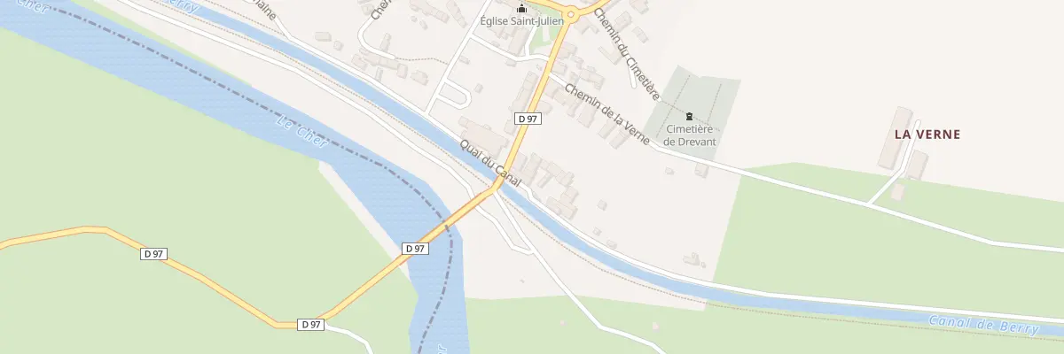 Plan du 3 Quai du Canal à Drevant