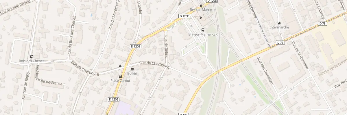 Plan du 1 Rue de Reims à Bry-sur-Marne