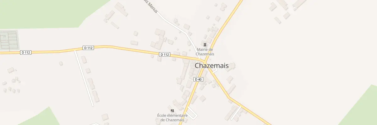 Plan du 3 Rte de St Desire à Chazemais