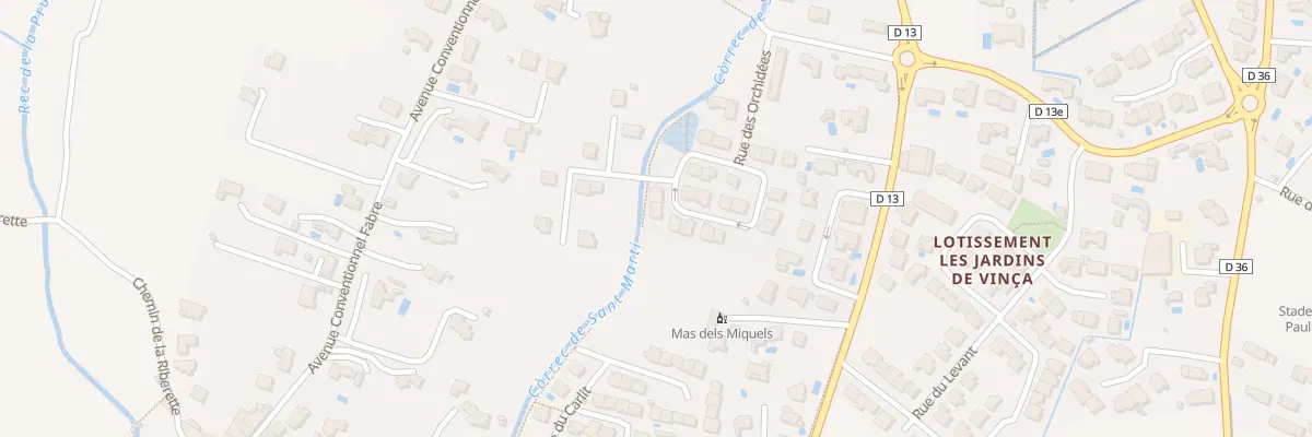 Plan du 16 Rue des Orchidées à Vinça