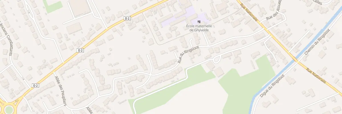 Plan du 4 Rue du Ringsloot Ghyvelde à Ghyvelde