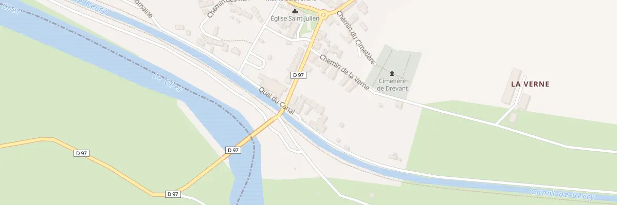 Plan du 5 Quai du Canal à Drevant