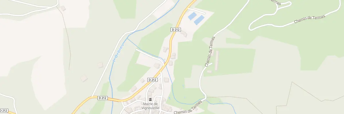 Plan du 10 Rte de l’Orbieu à Vignevieille