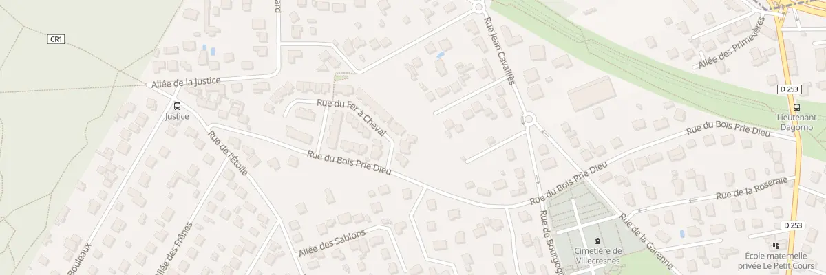 Plan du 6 Rue du Fer a Cheval à Villecresnes