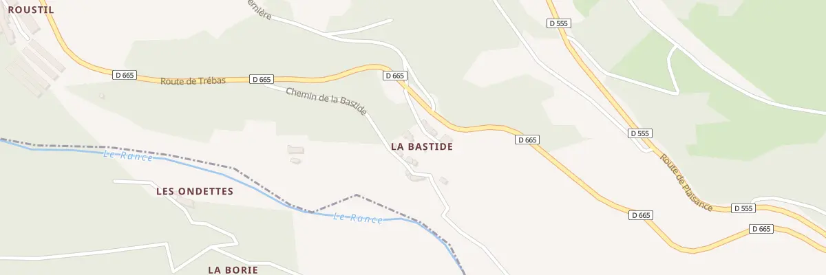 Plan du 5029 La Bastide à La Bastide-Solages