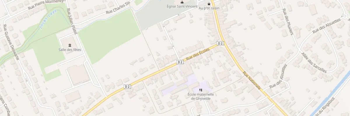 Plan du 14 Rue des Ecoles à Ghyvelde