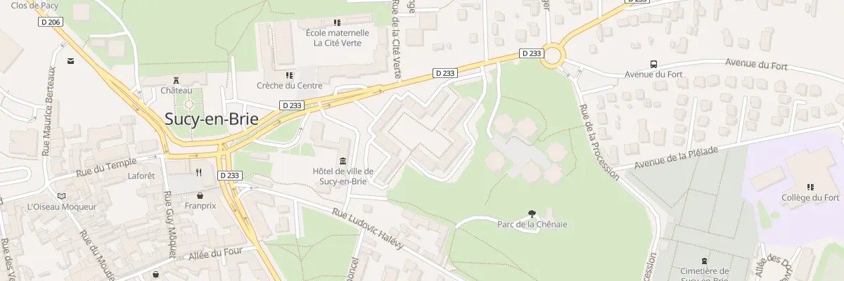 Plan du 7 All du Val de Marne à Sucy-en-Brie