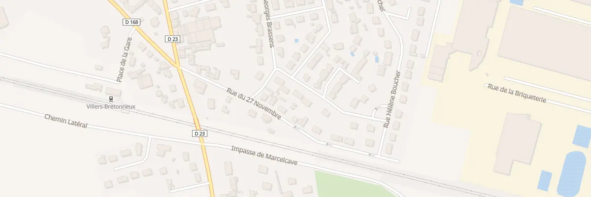 Plan du 26 Rue Georges Brassens à Villers-Bretonneux