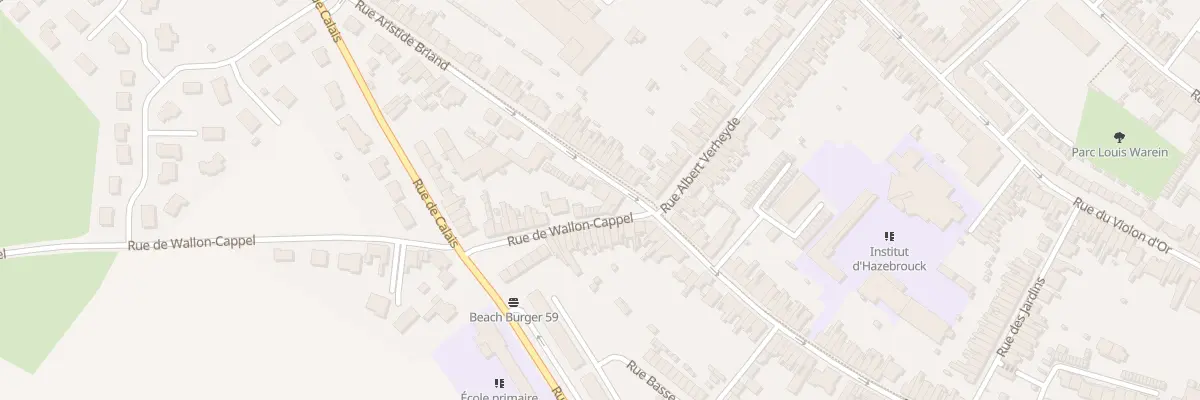 Plan du 99 Rue Aristide Briand à Hazebrouck