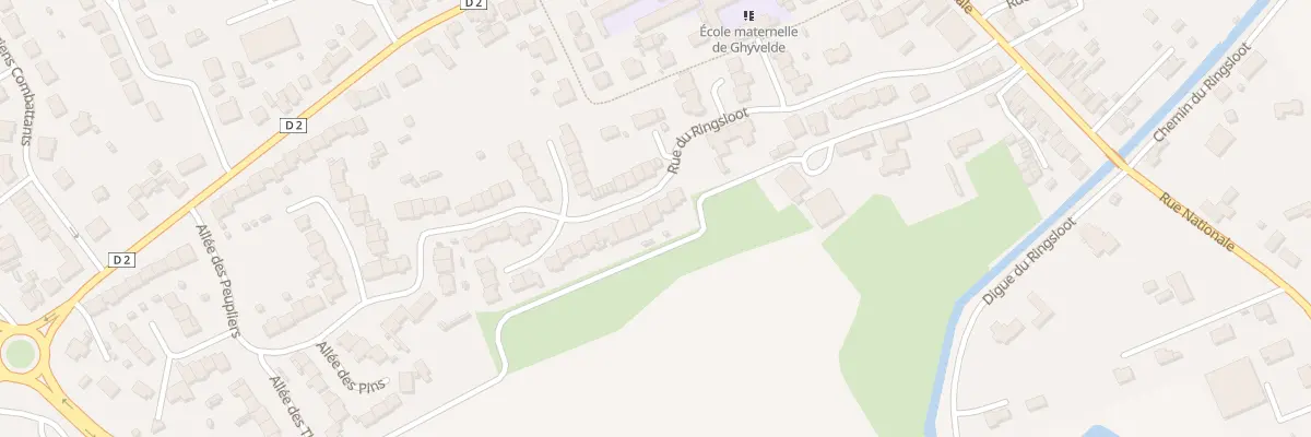 Plan du 15 Rue du Ringsloot Ghyvelde à Ghyvelde