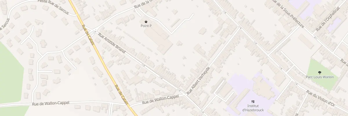 Plan du 138 Rue Aristide Briand à Hazebrouck
