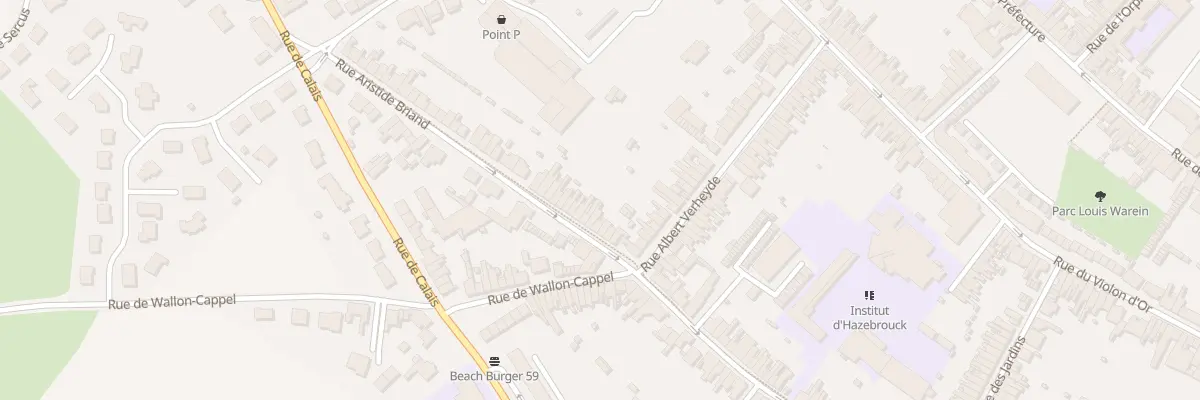 Plan du 128 Rue Aristide Briand à Hazebrouck
