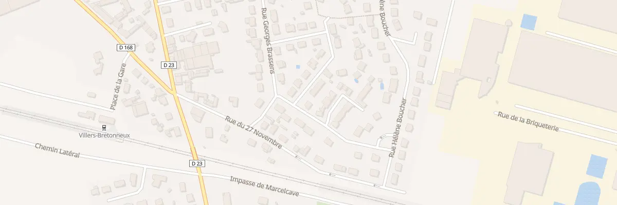 Plan du 15 Rue Georges Brassens à Villers-Bretonneux