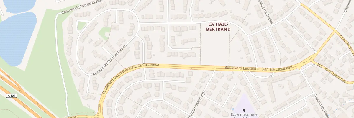 Plan du 16 All Voltaire à Villepinte