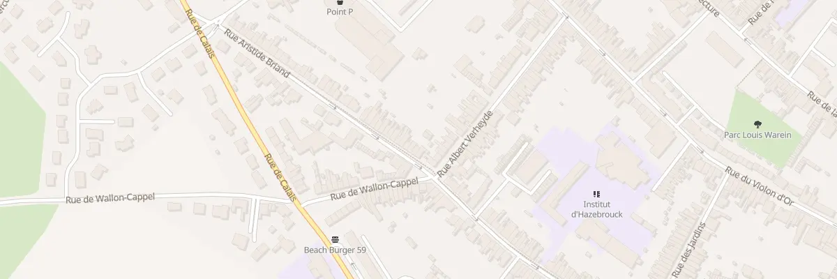 Plan du 122 Rue Aristide Briand à Hazebrouck