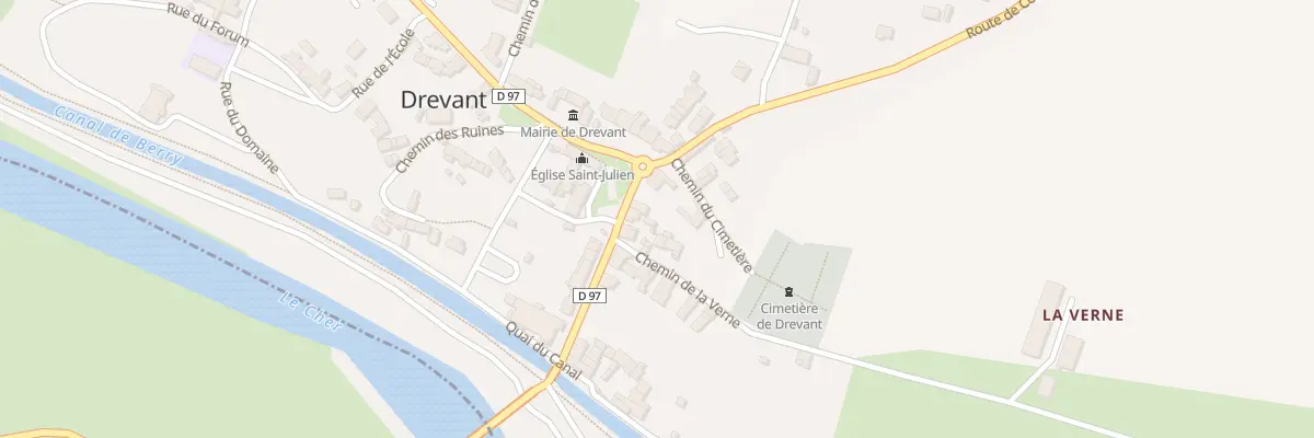 Plan du 9 Pl de la Liberté à Drevant