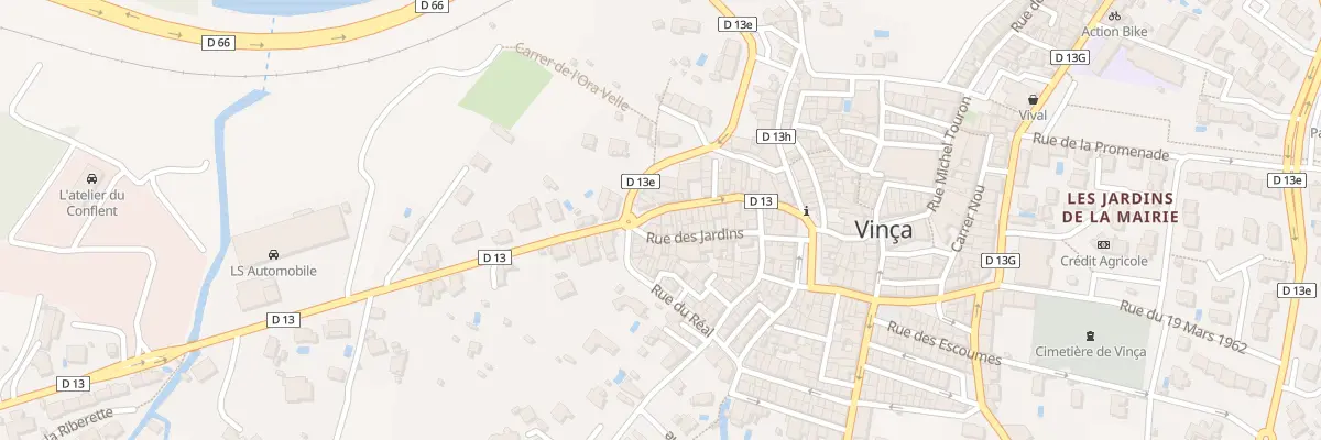 Plan du 93 Av General de Gaulle à Vinça