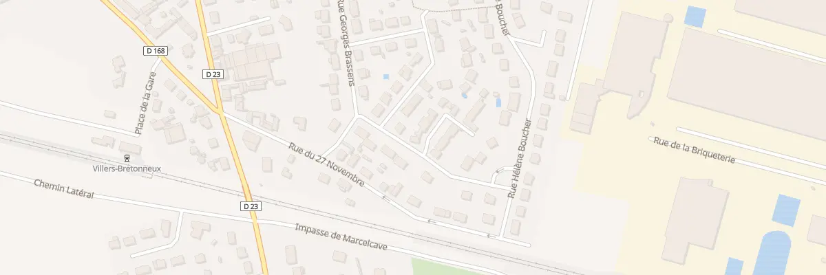 Plan du 19 Rue Georges Brassens à Villers-Bretonneux