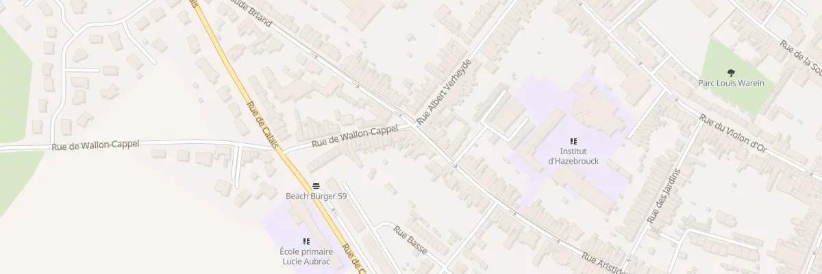Plan du 93 Rue Aristide Briand à Hazebrouck