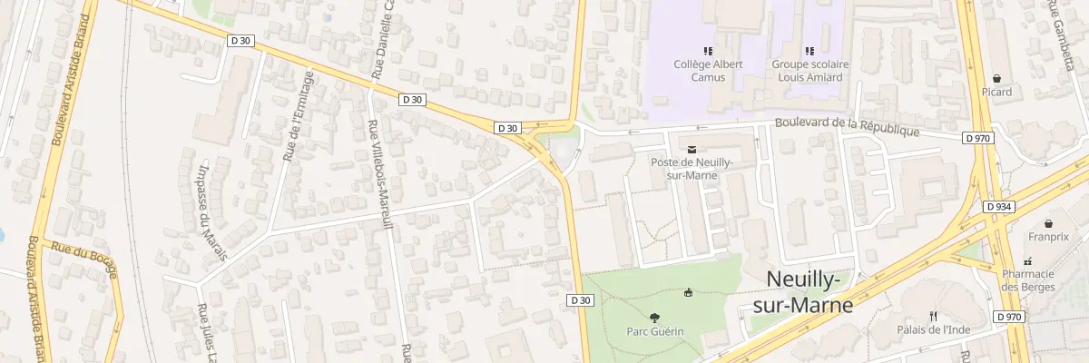 Plan du 27 Rue Martyrs de la Deportation à Neuilly-sur-Marne