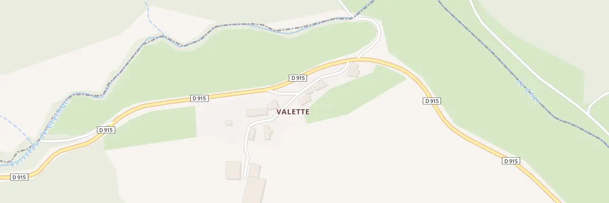 Plan du 2 Vallette à Chambonchard