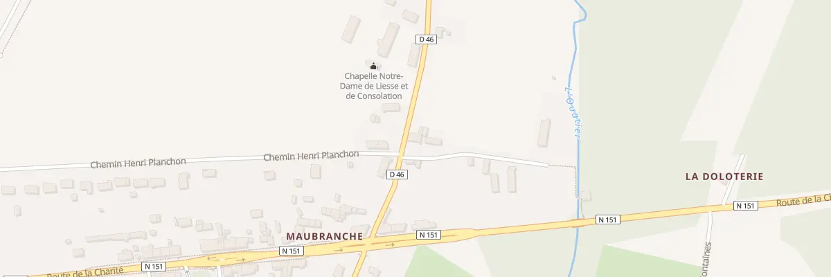 Plan du 95 Maubranche à Moulins-sur-Yèvre