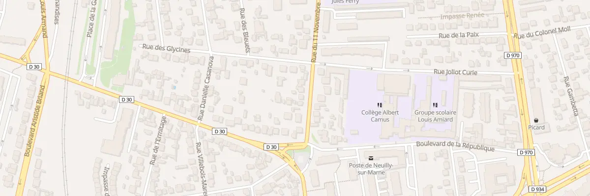Plan du 7 Rue du Onze Novembre à Neuilly-sur-Marne