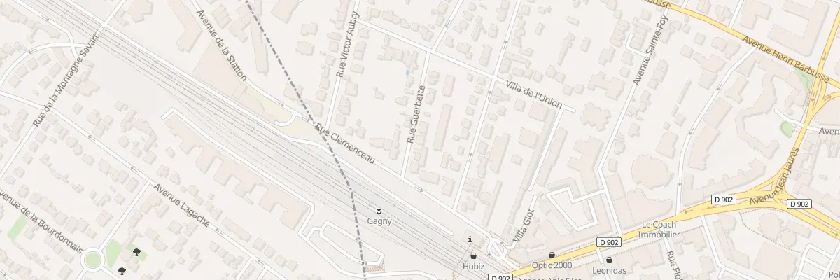 Plan du 4 Rue Guerbette à Gagny
