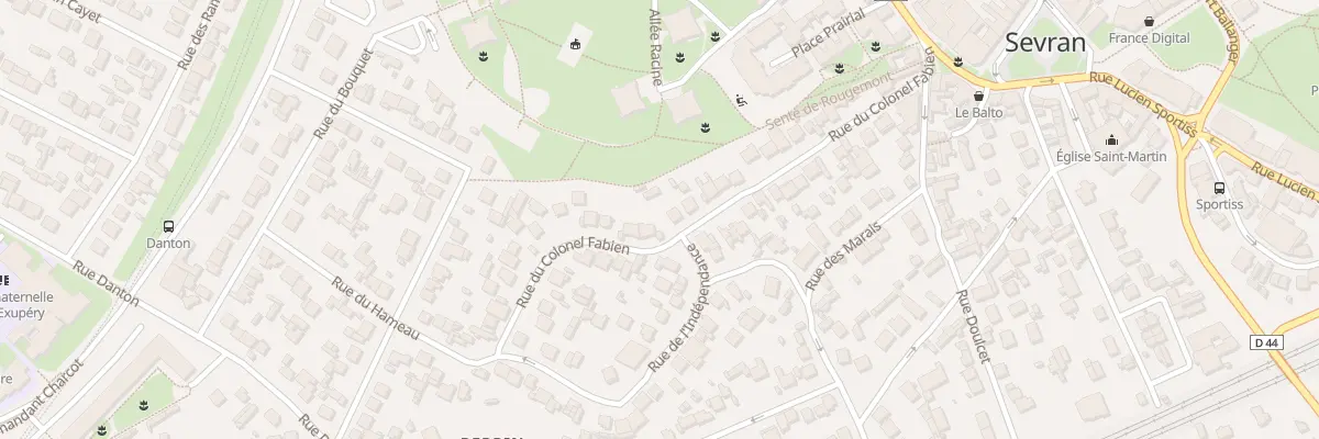 Plan du 24B Rue du Colonel Fabien à Sevran