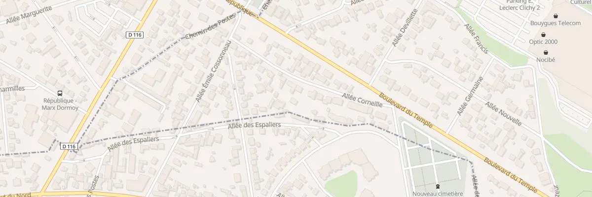 Plan du 22B All Corneille à Clichy-sous-Bois