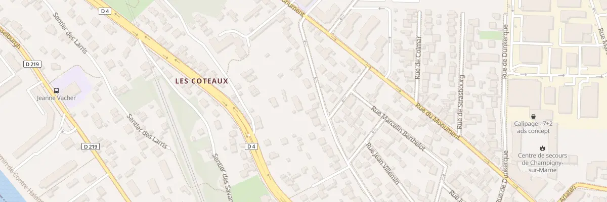 Plan du 18 Che des Tartres à Champigny-sur-Marne