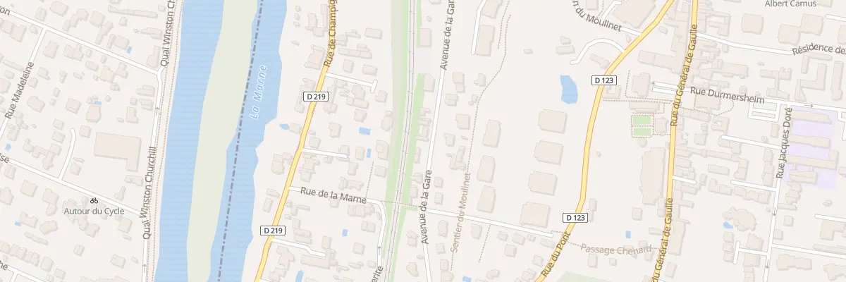 Plan du 31 Av de la Gare à Chennevières-sur-Marne