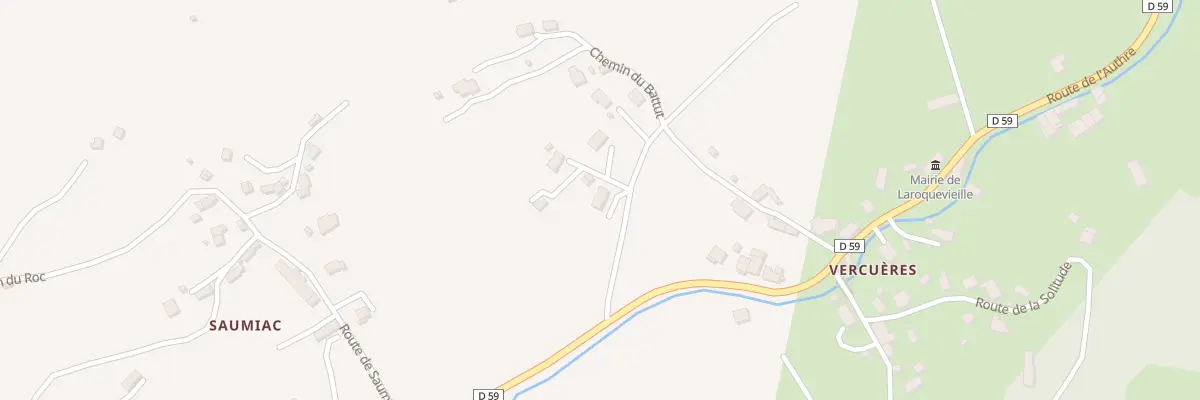 Plan du 6063 Vercuères à Laroquevieille