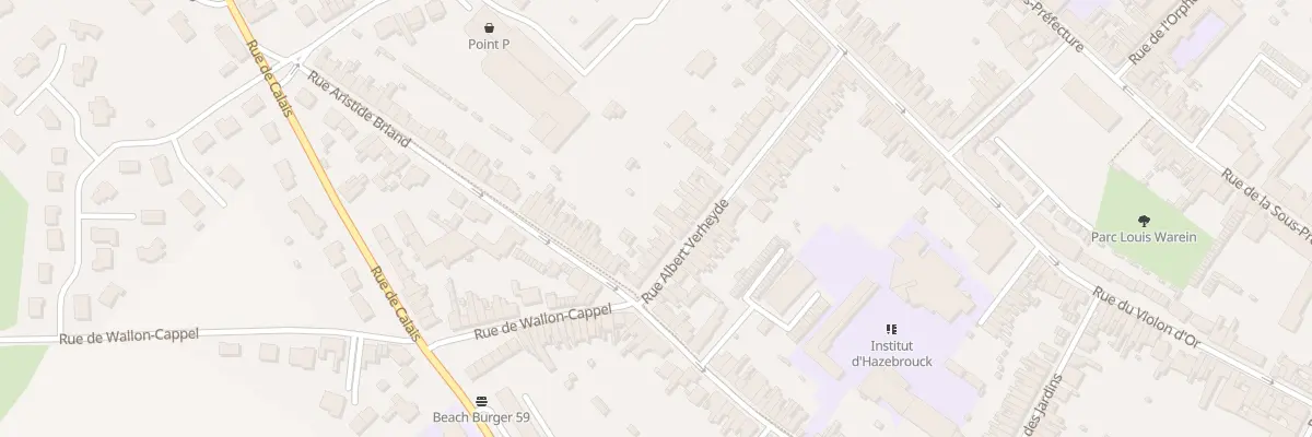 Plan du 50 Rue Albert Verheyde à Hazebrouck