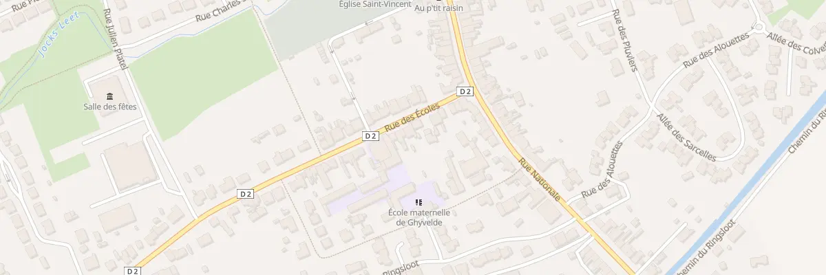 Plan du 13 Rue des Ecoles à Ghyvelde