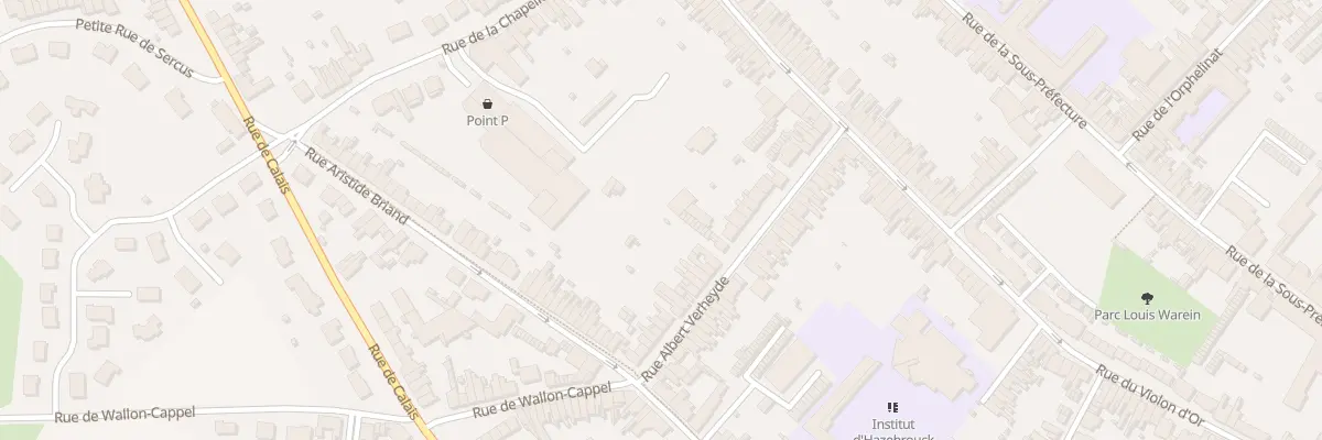 Plan du 36 Rue Albert Verheyde à Hazebrouck