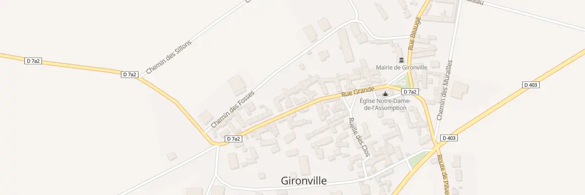 Plan du 20 Rue Grande à Gironville
