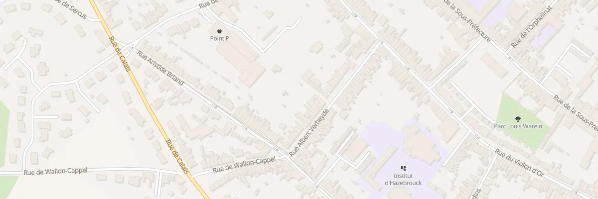 Plan du 42 Rue Albert Verheyde à Hazebrouck