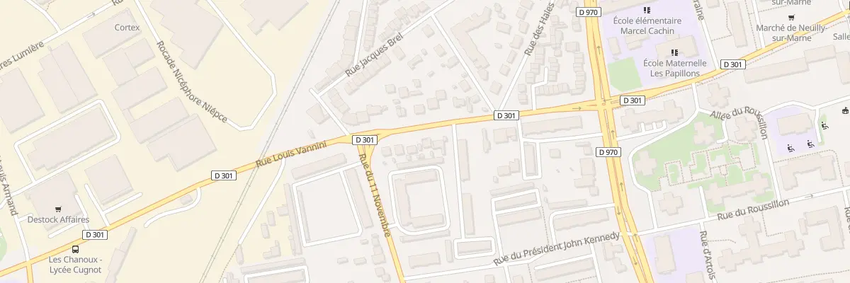 Plan du 13 Rue Louis Vannini à Neuilly-sur-Marne