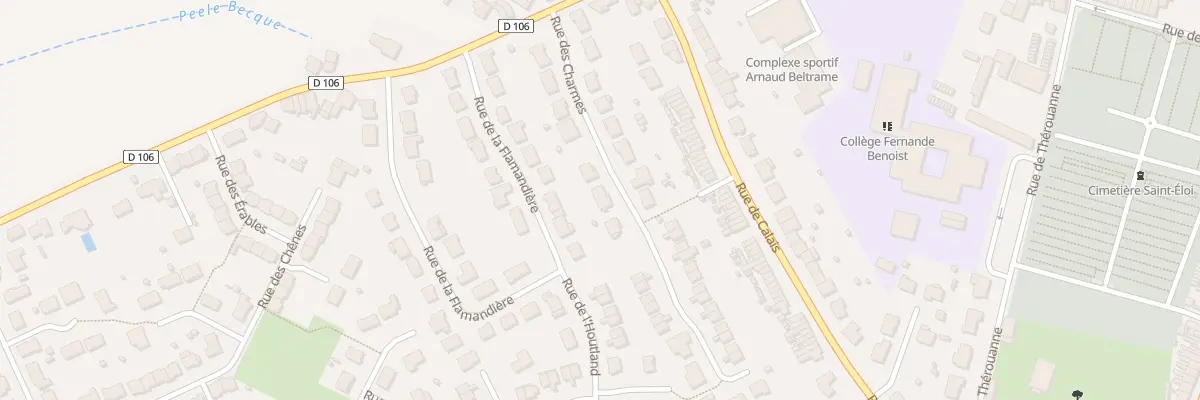 Plan du 12 Rue des Charmes à Hazebrouck
