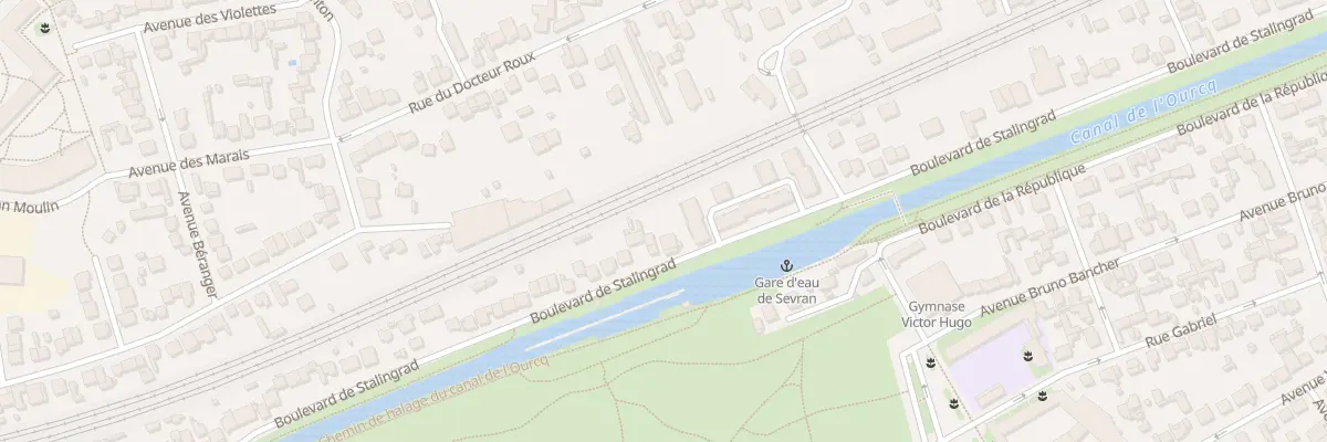 Plan du 50 Bd de Stalingrad à Sevran