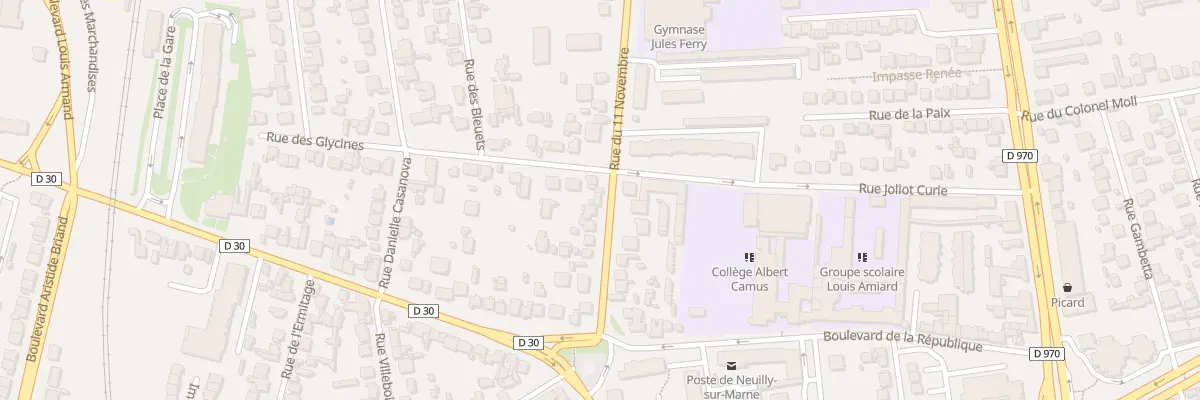 Plan du 13 Rue du Onze Novembre à Neuilly-sur-Marne