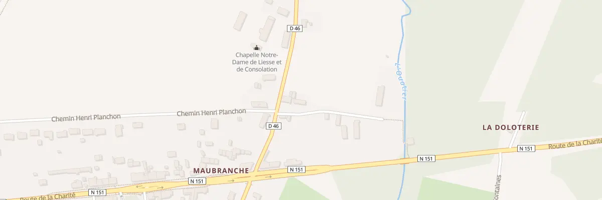 Plan du 96 Maubranche à Moulins-sur-Yèvre