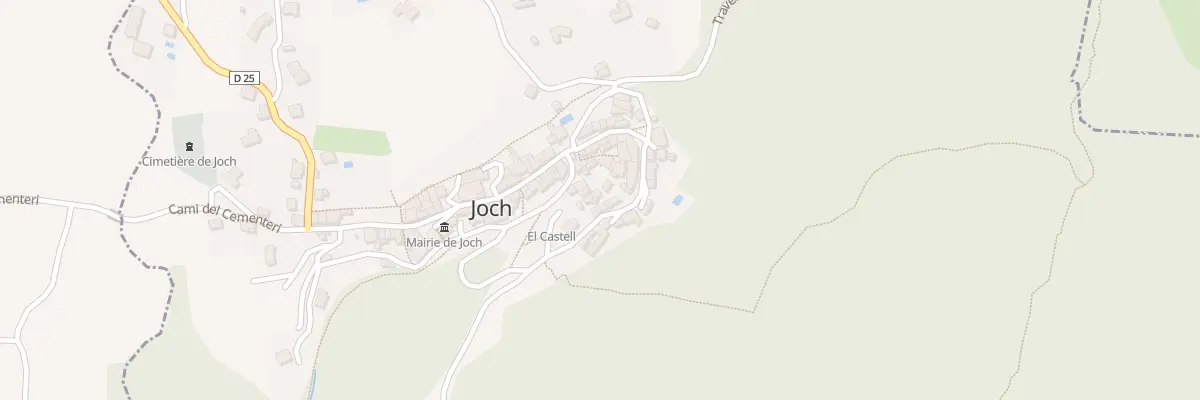 Plan de Cae del Castell à Joch