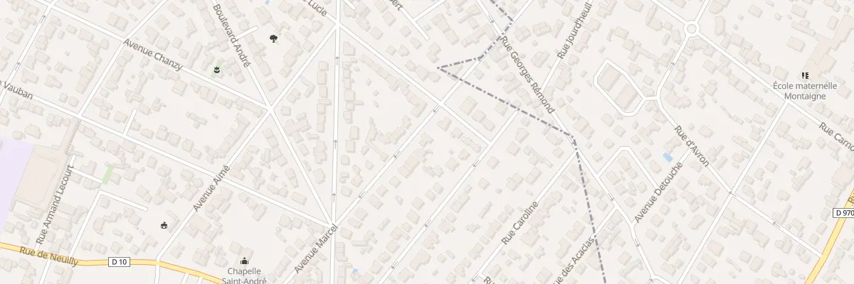 Plan du 7 Av Marcel à Villemomble