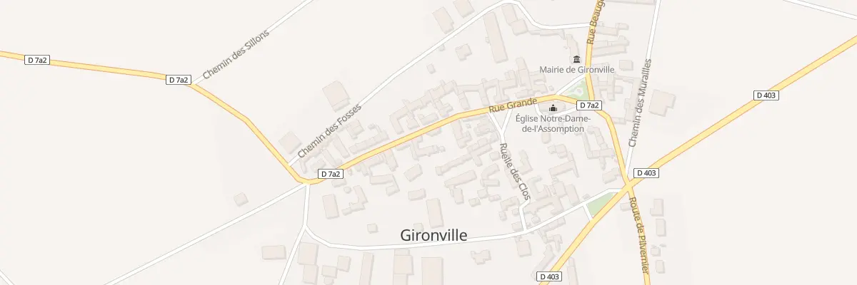 Plan du 13 Rue Grande à Gironville